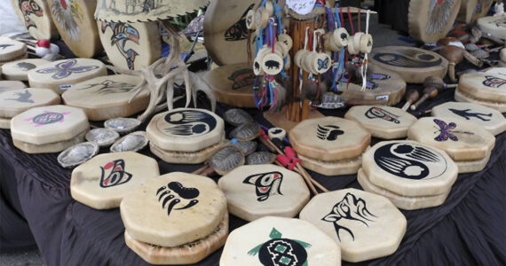 Damon Williams/Kitsap News Group photos
Vendors sold a variety of items, including native drums.