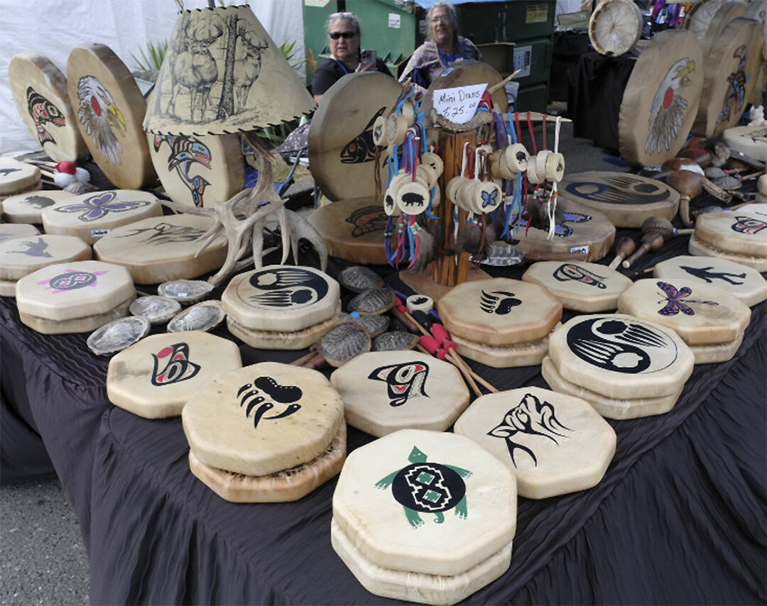 Damon Williams/Kitsap News Group photos
Vendors sold a variety of items, including native drums.