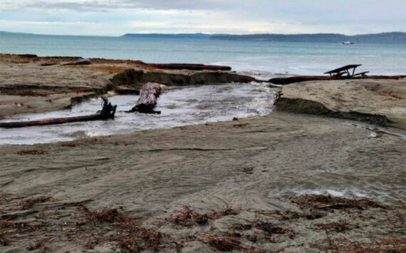 File photo
Flooding occurred at Point No Point in Hansville in 2022.