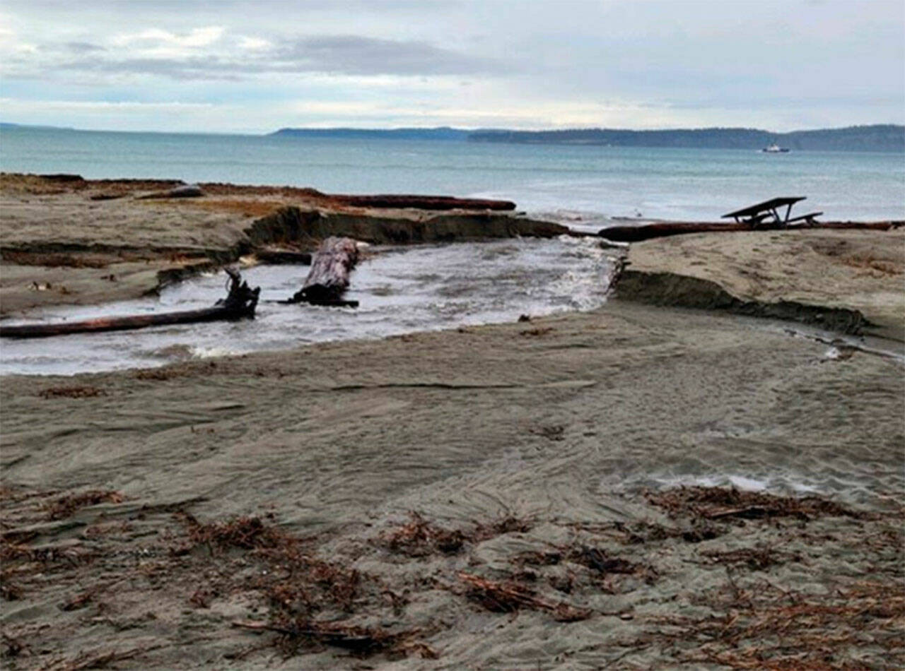 File photo
Flooding occurred at Point No Point in Hansville in 2022.