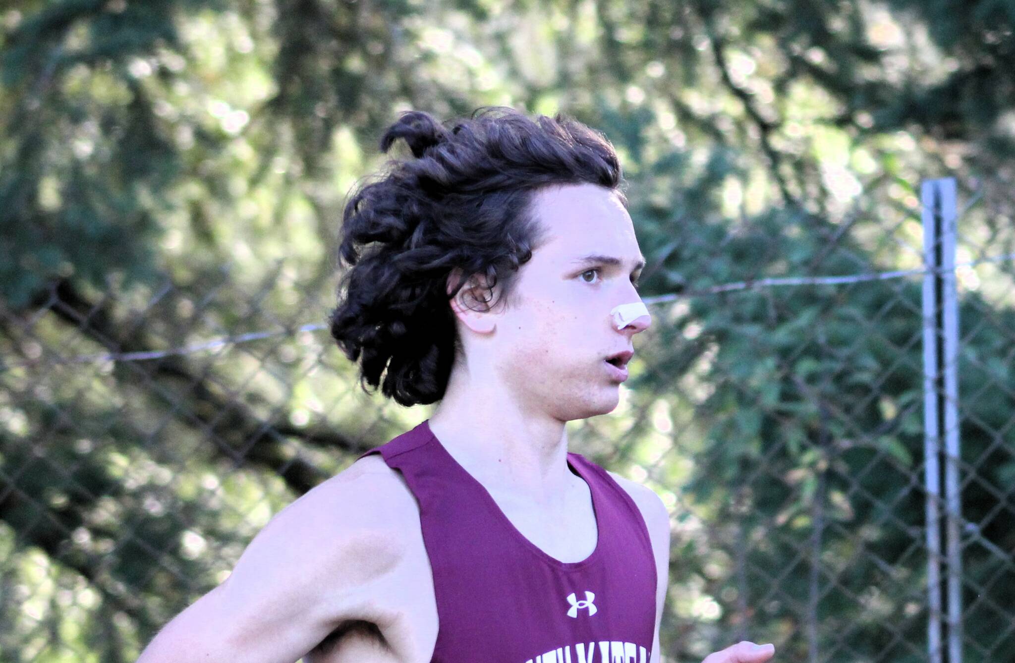 Elisha Meyer/Kitsap News Group photos
Isaac Benjamin of SK flies through the 5K course at Cedar Heights Middle School.