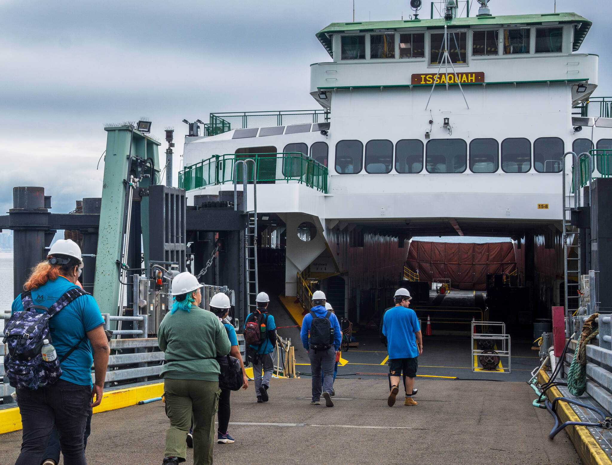 Kelsey Brenner courtesy photos
Students head to board a ferry for a day of class and hands-on training on the water.