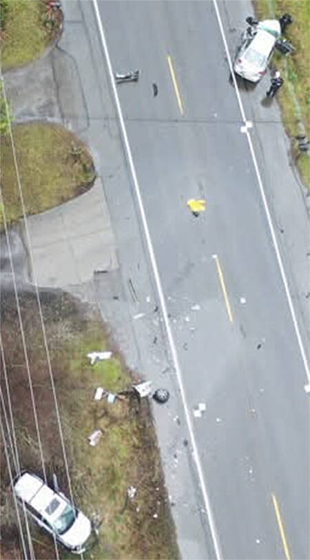 KCSO courtesy photo
The scene of the fatal collision Dec. 25 on Viking Way.